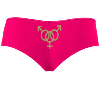 MMF Threesome - Fuchsia Boyshort