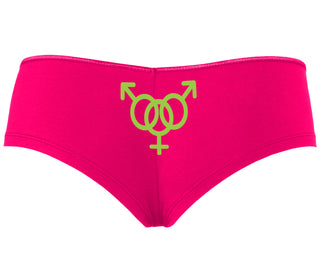 MMF Threesome - Fuchsia Boyshort