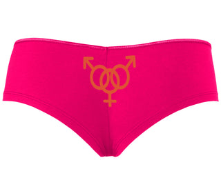 MMF Threesome - Fuchsia Boyshort