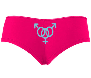 MMF Threesome - Fuchsia Boyshort