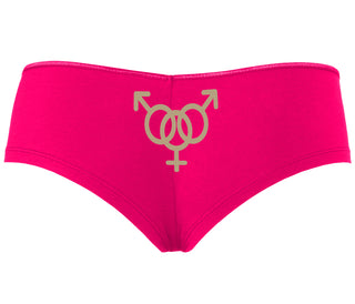 MMF Threesome - Fuchsia Boyshort