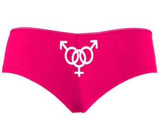 MMF Threesome - Fuchsia Boyshort