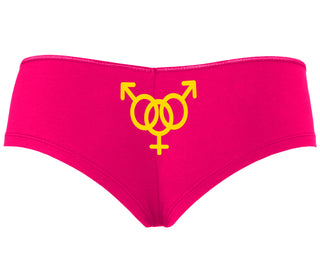 MMF Threesome - Fuchsia Boyshort