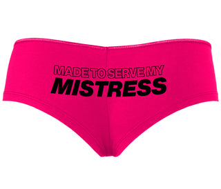 Made To Serve My Mistress - Fuchsia Boyshort