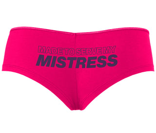 Made To Serve My Mistress - Fuchsia Boyshort