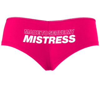 Made To Serve My Mistress - Fuchsia Boyshort