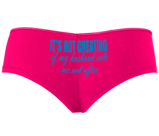 It's Not Cheating If My Husband Eats Me Out After - Fuchsia Boyshort