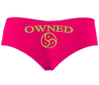 Owned With BDSM Symbol - Fuchsia Boyshort
