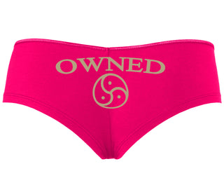 Owned With BDSM Symbol - Fuchsia Boyshort