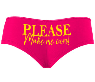 Please Make Me Cum - Fuchsia Boyshort