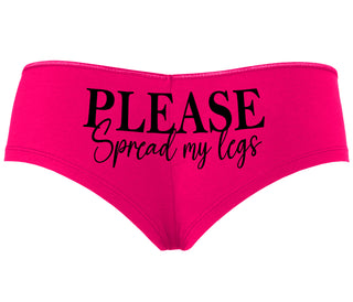 Please Spread My Legs - Fuchsia Boyshort