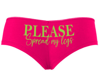Please Spread My Legs - Fuchsia Boyshort