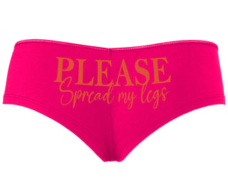 Please Spread My Legs - Fuchsia Boyshort