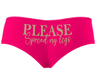 Please Spread My Legs - Fuchsia Boyshort