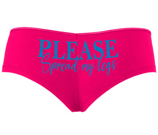 Please Spread My Legs - Fuchsia Boyshort