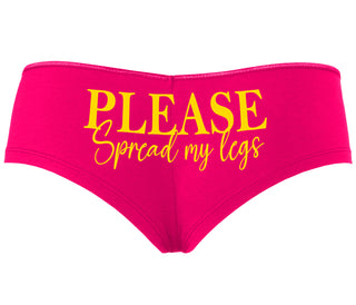 Please Spread My Legs - Fuchsia Boyshort