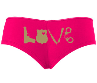 Police Love - Fuchsia Boyshort