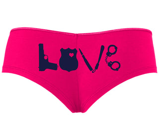 Police Love - Fuchsia Boyshort