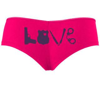 Police Love - Fuchsia Boyshort