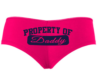 Property Of Daddy - Athletic Look - Fuchsia Boyshort