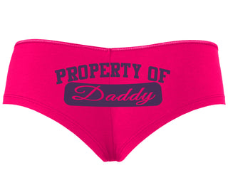 Property Of Daddy - Athletic Look - Fuchsia Boyshort