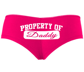Property Of Daddy - Athletic Look - Fuchsia Boyshort