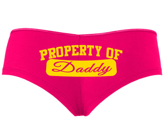 Property Of Daddy - Athletic Look - Fuchsia Boyshort
