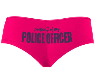Property Of My Police Officer - Fuchsia Boyshort