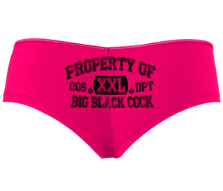 Property Of Big Black Cock - Queen Of Spades - Fuchsia Boyshort