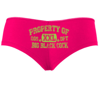 Property Of Big Black Cock - Queen Of Spades - Fuchsia Boyshort
