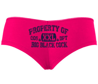 Property Of Big Black Cock - Queen Of Spades - Fuchsia Boyshort