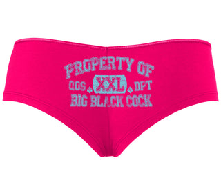 Property Of Big Black Cock - Queen Of Spades - Fuchsia Boyshort
