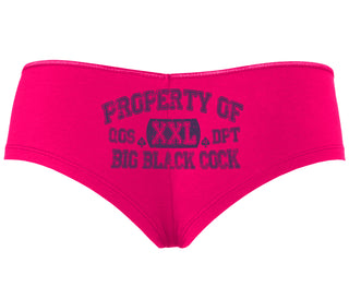 Property Of Big Black Cock - Queen Of Spades - Fuchsia Boyshort
