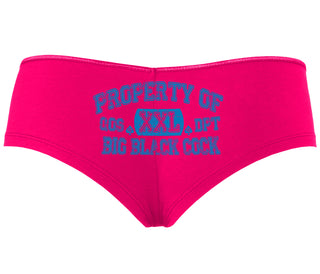 Property Of Big Black Cock - Queen Of Spades - Fuchsia Boyshort