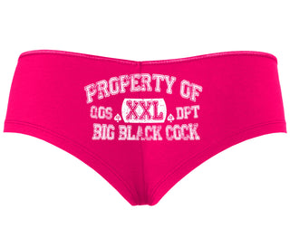 Property Of Big Black Cock - Queen Of Spades - Fuchsia Boyshort