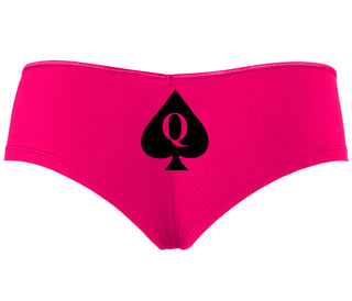 Queen Of Spades Logo - Fuchsia Boyshort