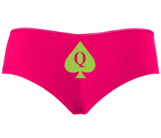 Queen Of Spades Logo - Fuchsia Boyshort