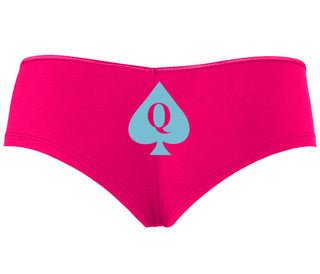 Queen Of Spades Logo - Fuchsia Boyshort