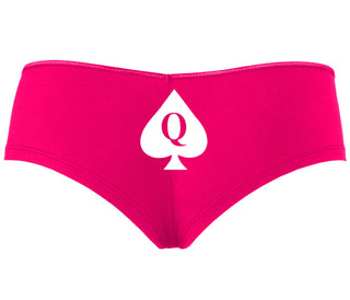 Queen Of Spades Logo - Fuchsia Boyshort