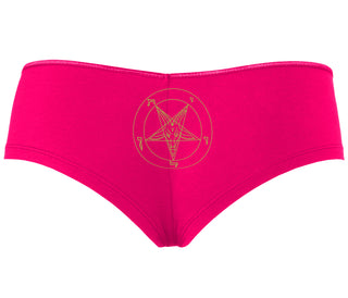 Sigil Of Baphomet - Church of Satan - Fuchsia Boyshort