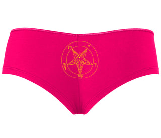 Sigil Of Baphomet - Church of Satan - Fuchsia Boyshort
