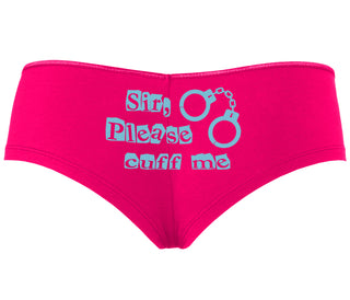 Sir Please Cuff Me - Fuchsia Boyshort