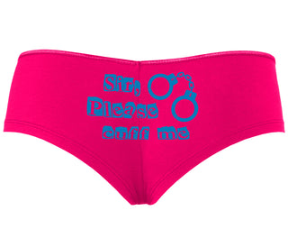 Sir Please Cuff Me - Fuchsia Boyshort