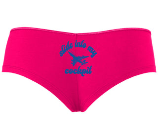 Slide Into My Cockpit - Fuchsia Boyshort