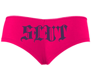 Slut - Goth Look - Fuchsia Boyshort