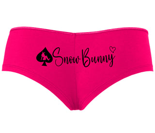 Snow Bunny - Queen of Spades - Fuchsia Boyshort