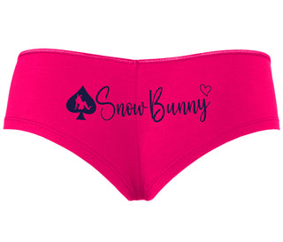 Snow Bunny - Queen of Spades - Fuchsia Boyshort
