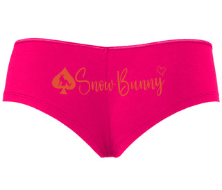 Snow Bunny - Queen of Spades - Fuchsia Boyshort