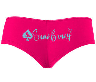 Snow Bunny - Queen of Spades - Fuchsia Boyshort