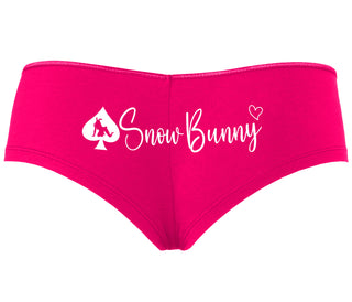 Snow Bunny - Queen of Spades - Fuchsia Boyshort